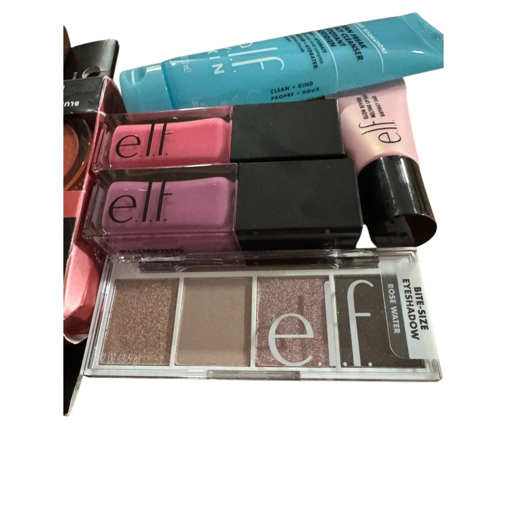 New e.l.f. Makeup Lot, Plump Lip Gloss, Eyeshadow, Primer, Bronzer, Blush